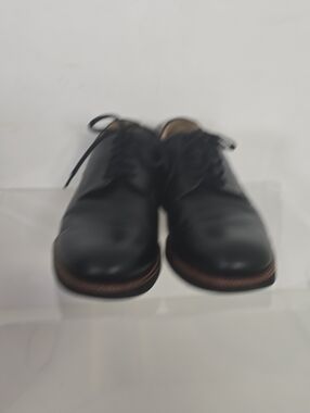 SAMUEL HUBBARD polished Black Derby Shoes with Contrast Welt